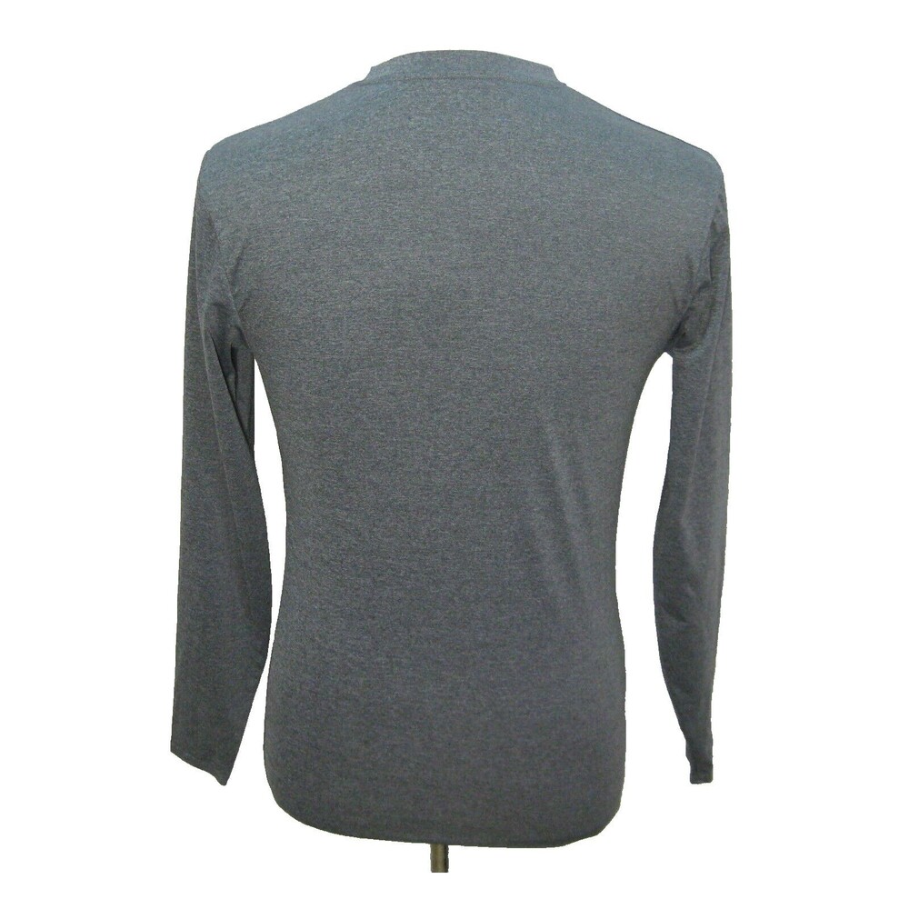 CHAMPION Men's Small Gray Long Sleeve Reflective Athletic T-Shirt Base Layer Top - Picture 2 of 4